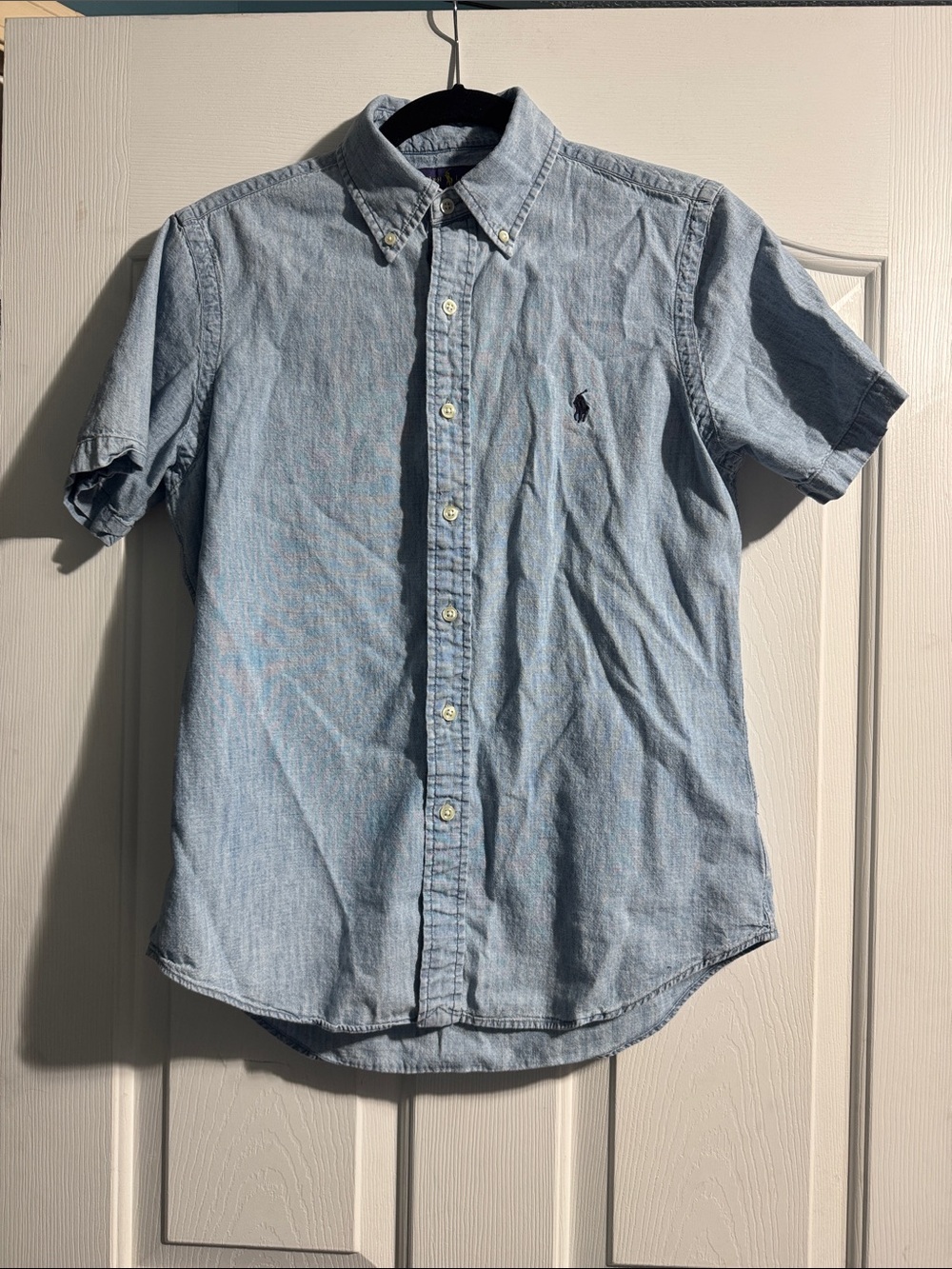 Ralph Lauren Purple Label Classic Fit Chambray Shirt Small Old Money Preppy
